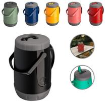 Garrafa Jarra Térmica 2,5l Conserva 12h Água Suco Terere Chá Café Unitermi Garrafa Jarra Térmica 2,5l Conserva 12h Água Suco Terere Chá Café Unitermi