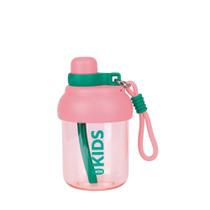 Garrafa Kids Alça Rosa 500ml