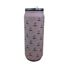 Garrafa Latinha Squeeze De Inox Parede Dupla Estampada 400ml