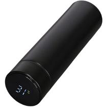 Garrafa LED Térmica Café, Água C/Sensor De Temperatura Preto Garrafa LED Térmica Café, Água C/Sensor De Temperatura Preto