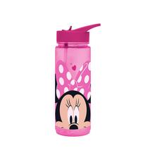 Garrafa Líquido Canudo Infantil 650Ml Minnie - TUUT