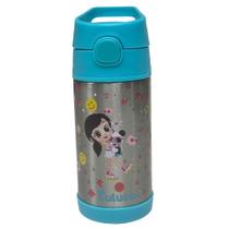 Garrafa LULUCA 330ml Térmica com Alça e Canudo LU1004 COR:Azul Garrafa LULUCA 330ml Térmica com Alça e Canudo LU1004 COR:Azul