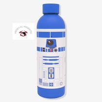 Garrafa max r2d2 star wars guerra nas estrelas 500 ml termica original disney