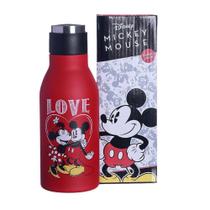 Garrafa Mickey e Minnie Mouse Love 6 Horas Parede Dupla Metal 400ML Oficial Disney - Zona Criativa