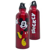 Garrafa Mickey Squeeze Em Alumínio Com Mosquetão 500mL Original Disney - Zona Criativa