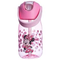 Garrafa Minnie Bico Alça Transição Água Suco Chá Infantil Menina Criança 400ml Disney