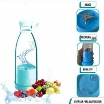 Garrafa Mixer Portatil 350Ml Mini Juice 6 Lâmina