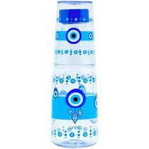 Garrafa moringa de plástico olho grego 550 ML - UNIKA