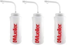 Garrafa Mueller Quart com palha, cor natural, pacote com 3