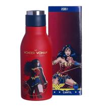 Garrafa Mulher Maravilha Térmica 6 Horas Parede Dupla Metal 400ML Oficial DC - Zona Criativa