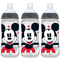 Garrafa NUK Smooth Flow Mickey Mouse 10 Oz 3 Pack