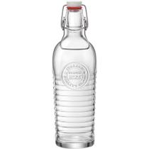 Garrafa Officina 1825 Bormioli Rocco 30x9cm Vidro Transparente 1,2L Bebidas Água Suco e Coquetel na Mesa Garrafa Officina 1825 Bormioli Rocco 30x9cm Vidro Transparente 1,2L Bebidas Água Suco e Coquetel na Mesa