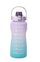 Garrafa para Água 2l Com Canudo Anti Vazamento Livre de BPA Frase Motivacional - Aiker