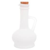 Garrafa para azeite c/ vidro branco c/tampa de cortica 230ml Garrafa para azeite c/ vidro branco c/tampa de cortica 230ml