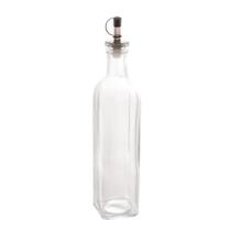 Garrafa para Azeite de Vidro Transparente com Tampa Plástica Dosadora Preto 510ml Lyor Vinagre Azeiteiro Galheteiro