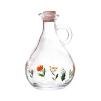 Garrafa para Azeite Lyor Flora de Vidro com Tampa 300ml