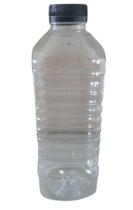 Garrafa PET 500ml Boca Larga Tampa Preta Pacote 100 Un. Garrafinha Plástica Bebidas, Água, Sucos