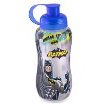 Garrafa plástica Batman com tubo de gelo 550ml Plasduran