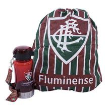Garrafa plástica Fluminense 500ml Com Mochila Tipo Saco cordão