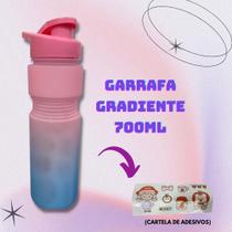 Garrafa Plástica Gradiente 700ml Multicolorido