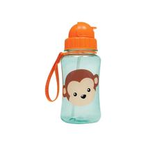 Garrafa Plástica Infantil Animal Fun Macaco 350ml Buba
