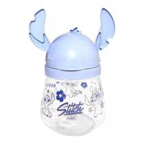 Garrafa Plástica Lúdica 1,1L Canudo Flexível Stitch Plasútil Garrafa Plástica Lúdica 1,1L Canudo Flexível Stitch Plasútil