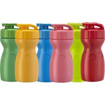 Garrafa Plástica Veneza Colorida 350ML Sortida Caixa com 24
