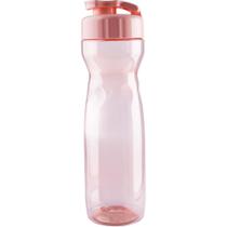 Garrafa Plastica Veneza TRANSP/ROSA 600ML