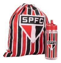 Garrafa Plástico 450ml Com Mochila Tipo Saco São Paulo - Mileno Garrafa Plástico 450ml Com Mochila Tipo Saco São Paulo - Mileno