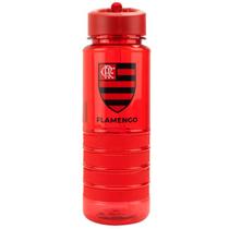 Garrafa plástico canudo retrátil 700ml - flamengo