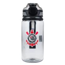 Garrafa Plástico Com Canudo 650ml - Corinthians Garrafa Plástico Com Canudo 650ml - Corinthians