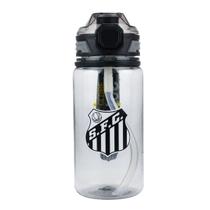 Garrafa Plástico Com Canudo 650ml - Santos