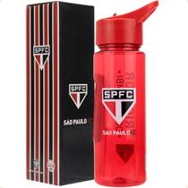 Garrafa Plástico Com Canudo 700ml São Paulo REF. DF66022 Garrafa Plástico Com Canudo 700ml São Paulo REF. DF66022