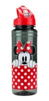 Garrafa Plastico Com Canudo Minnie Mouse 700ml Disney Garrafa Plastico Com Canudo Minnie Mouse 700ml Disney