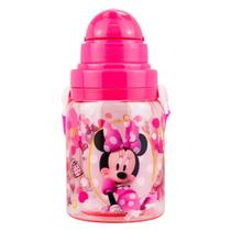 Garrafa Plástico Escola Rosa Minnie 600ml - Disney