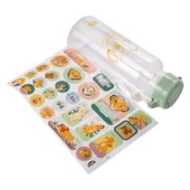 Garrafa Plástico FUN c/ Adesivos e Tampa Abre Fácil 600ml O Rei Leão Simba - Plasútil