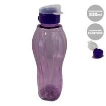 Garrafa Plástico Squeeze 830ml Roxo Cristal Clio