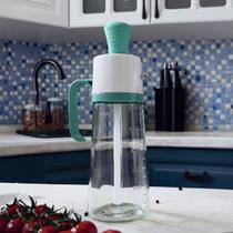 Garrafa Porta Óleo com Dispenser pincel em silicone