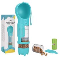 Garrafa Porta Ração Saquinho Bebedouro Agua Cat Pet Viagens