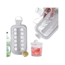 Garrafa Portátil Dobrável Para Fazer Gelo 2 Em 1 Com Molde De Cubos De Gelo, Utensílio De Cozinha E Garrafa Portátil Dobrável Para Fazer Gelo 2 Em 1 Com Molde De Cubos De Gelo, Utensílio De Cozinha E
