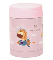Garrafa Pote Térmico Rosa 350ml Marcus & Marcus