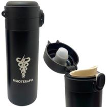 Garrafa Profissão Fisioterapia Fisioterapeuta Térmica 6Horas Quente Gelada 400ml Com Trava