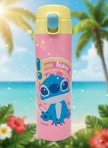Garrafa Puket Infantil Térmica Lilo e Stitch Rosa