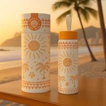 Garrafa Que Sede Farm ETC Estampa Coqueiral 500ml Verão 26