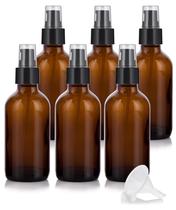 Garrafa redonda Boston de vidro âmbar de 120 mL com bomba de tratamento, pacote com 6 unidades Garrafa redonda Boston de vidro âmbar de 120 mL com bomba de tratamento, pacote com 6 unidades
