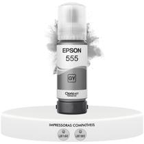 Garrafa Refil De Tinta Original Epson Cinza T555 Ecotank T555520 Compatível L8160 L8180