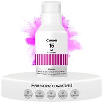 Garrafa Refil Tinta Original Canon Gi-16 Gi16 Magenta Compatível Impressoras Maxify GX5010 GX6010 GX7010 GX6020 GX7020