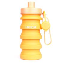 Garrafa Reutilizável de Silicone Retrátil 400 Ml - Laranja Garrafa Reutilizável de Silicone Retrátil 400 Ml - Laranja