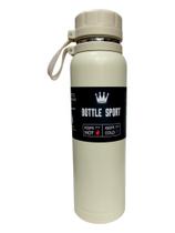 Garrafa Robusta de Inox Isotérmica Alça de Silicone 800ml