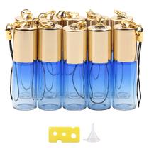 Garrafa rolante Newzoll Glass 5mL Blue Gradient x10 com funil